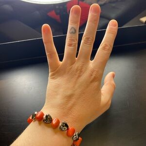 Red Heart Bead Bracelet - Women's Jewelry
